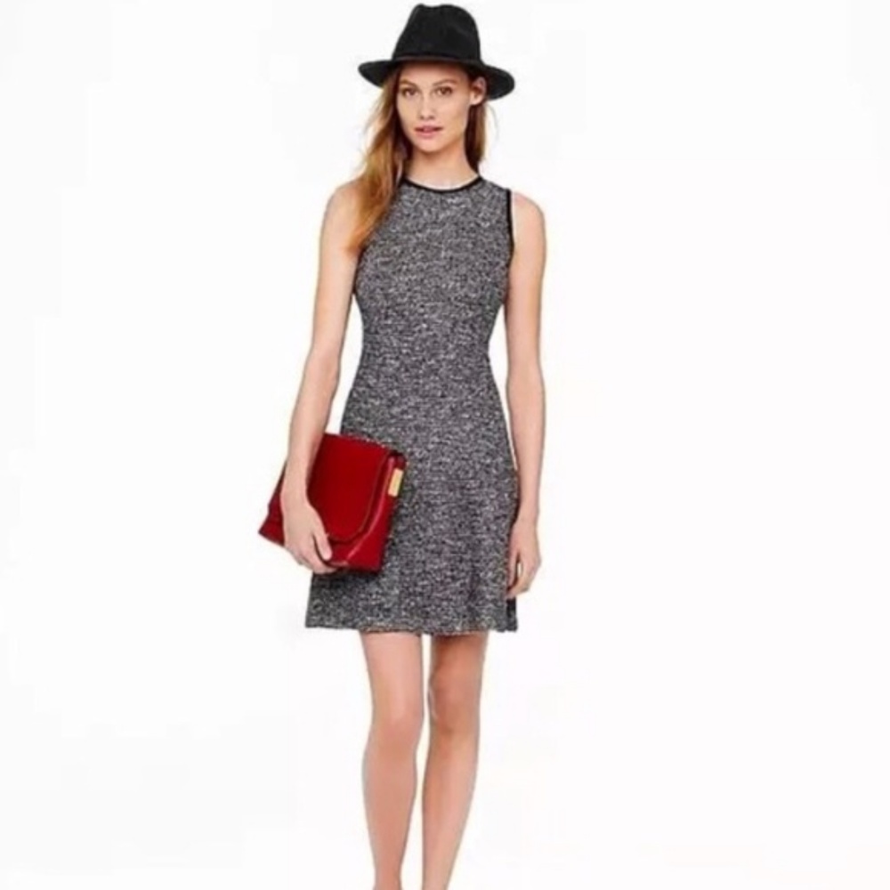 J. Crew Tweed Flare Dress
